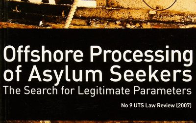 Off-Shore Processing of Asylum Seekers: The Search for Legitimate Parameters